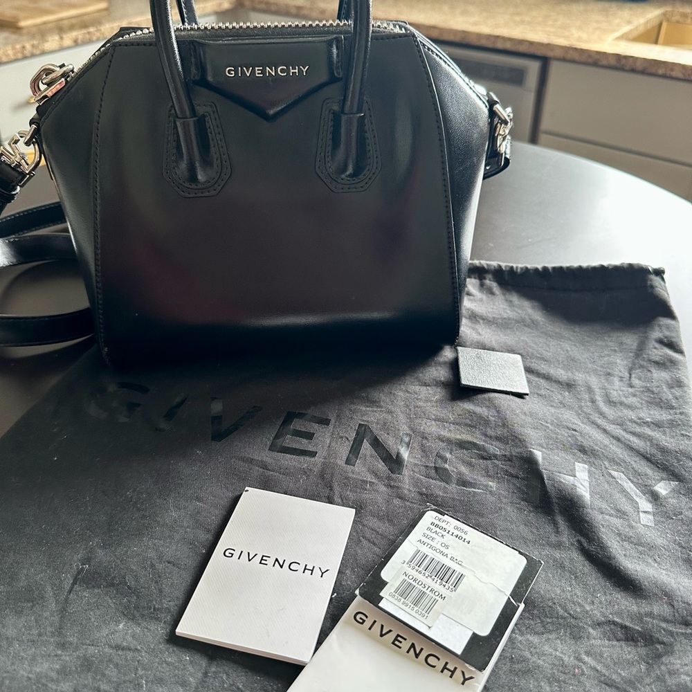 Mini Antigona Box Leather Satchel